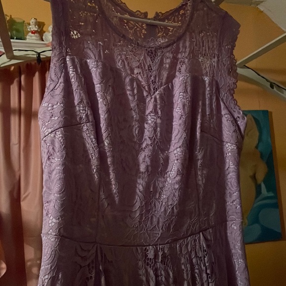 Meetjen Brand Purple Lace Dress - Picture 1 of 1